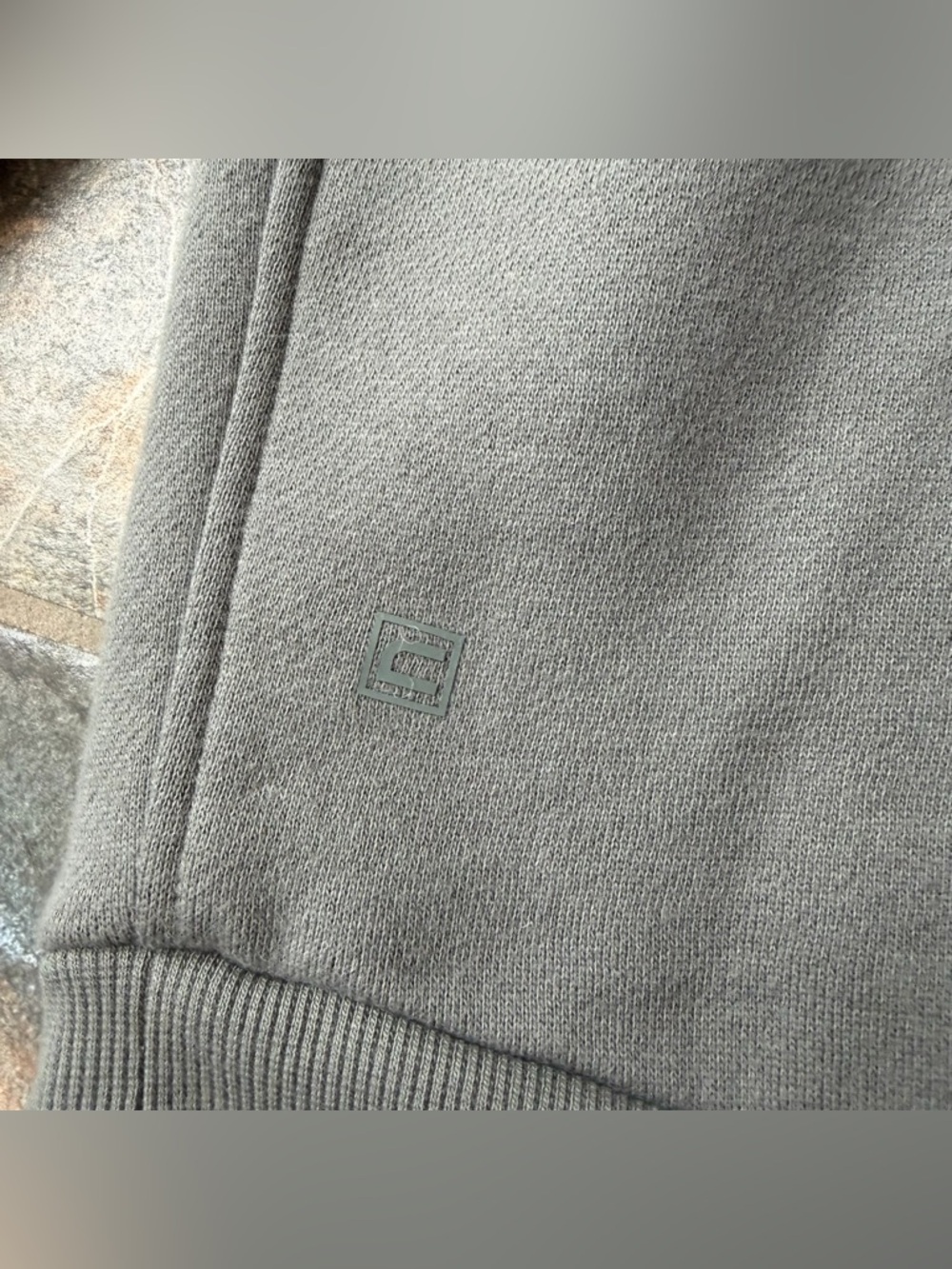 CRZ YOGA Fleece Lined Half Zip Sweatshirt Mock Neck Gray Sage Men’s Size XXL - Picture 7 of 13